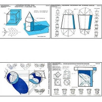 Плакаты ПРОФТЕХ "Основы начертательной геометрии" (20 пл, винил, 70х100) - «globural.ru» - Оренбург