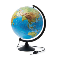 Глобус Земли физический  с подсветкой D=320 мм - «globural.ru» - Оренбург