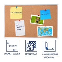 Доска пробковая 1200х900 - «globural.ru» - Оренбург