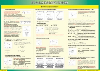 Таблица Векторы на плоскости (Планиметрия) 1000*1400 винил - «globural.ru» - Оренбург