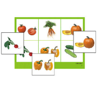 Лото "Овощи" (4 планшета, 24 карточки, цветное, ламинированное) - «globural.ru» - Оренбург