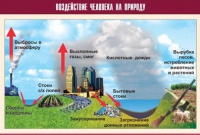 Таблица демонстрационная "Воздействие человека на природу" (винил 100х140) - «globural.ru» - Оренбург