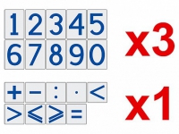 Комплект магнитов (демонстрационных) для школьной доски "Цифры и знаки" - «globural.ru» - Оренбург