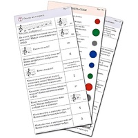 Комплект карточек (10) "Обучающий калейдоскоп. Музыкальные термины" - «globural.ru» - Оренбург