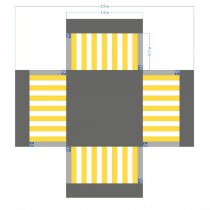 Имитация четырехстороннего перекрестка 5,5*4,5 м - «globural.ru» - Оренбург